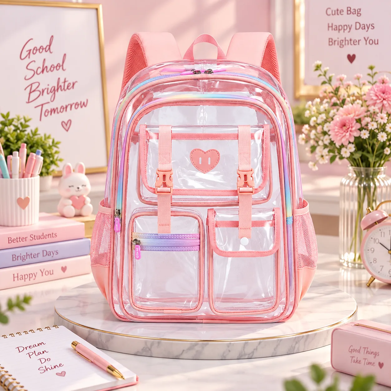 Transparent Waterproof Kids Backpack