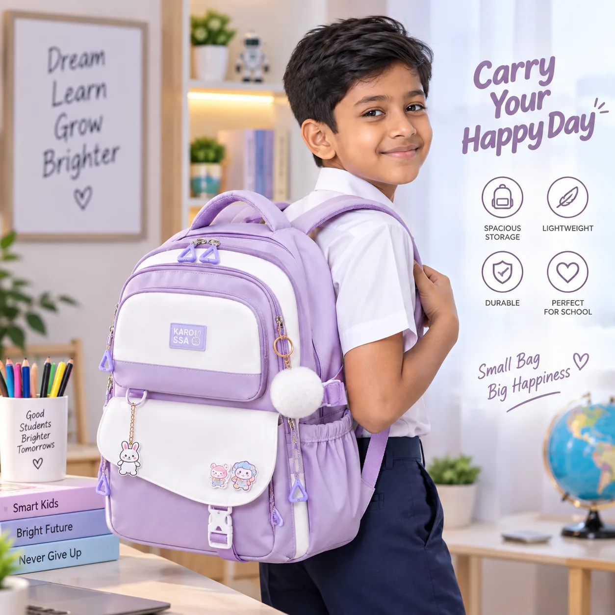 Cute School Bag (Purple)