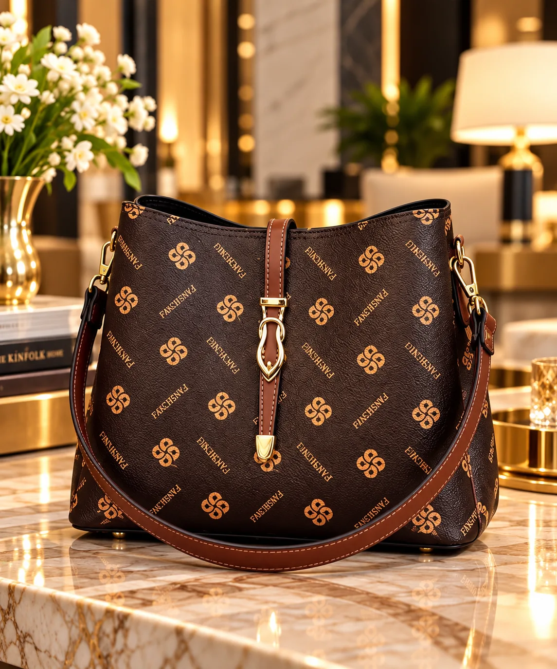 Premium Vintage Printed Shoulder Handbag