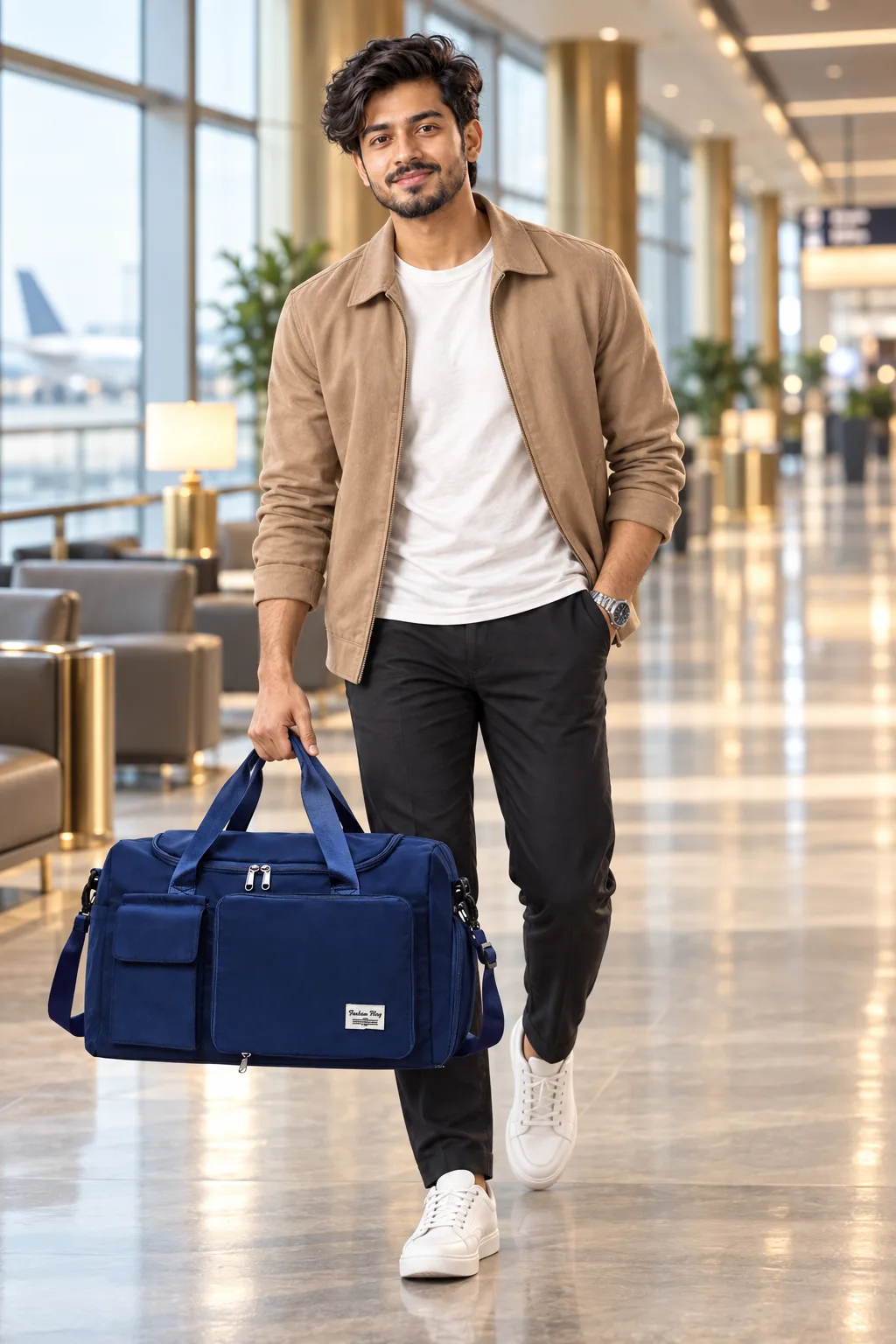 Oxford Leather Travel Bag