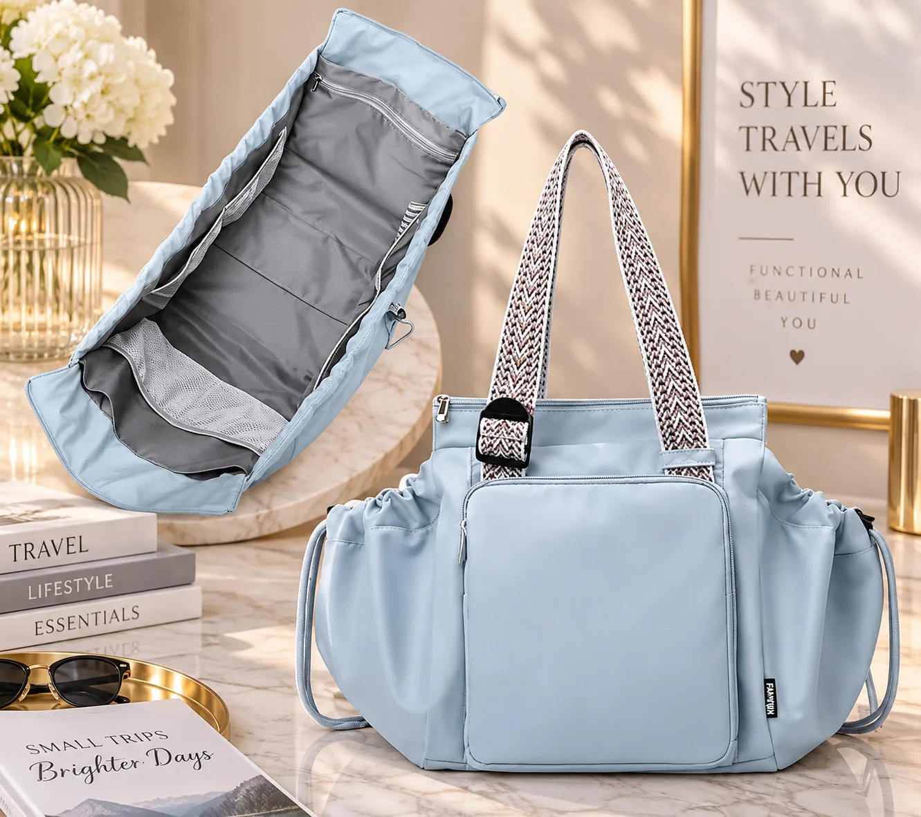Multi-Function Mommy Bag(Sky blue)