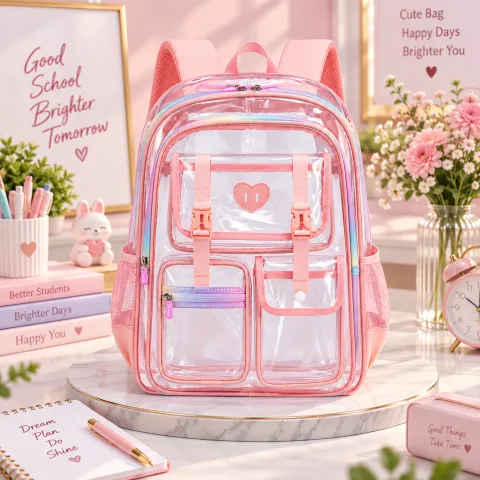 Transparent Waterproof Kids Backpack