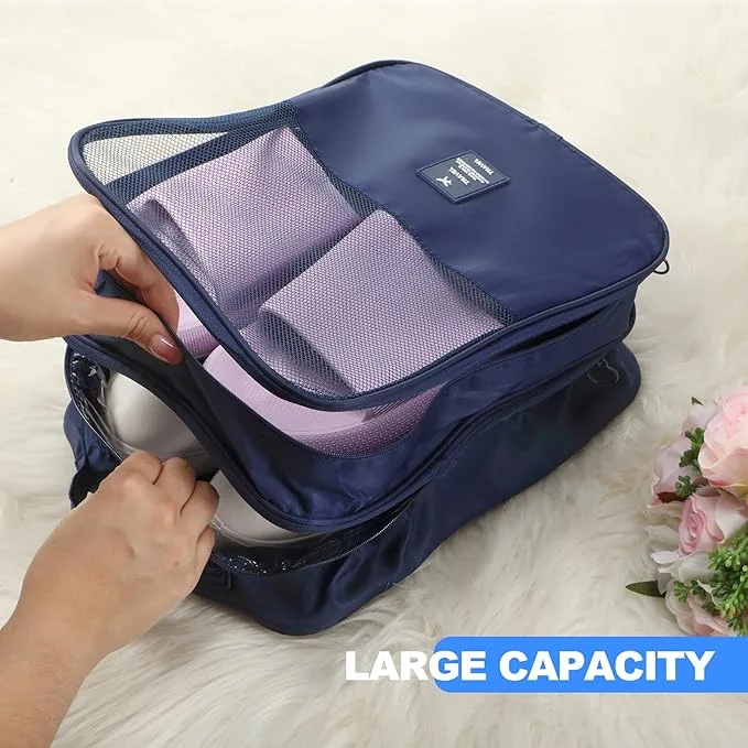 Premium Travel Shoe Storage Bag (Blue)